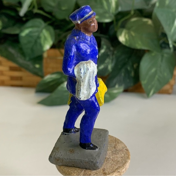 Antique Composition Figure J Hill Dining Car Attendant Toy Trico Figurine Japan - Picture 3 of 14